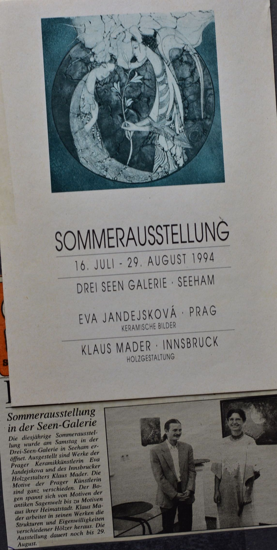 1994 Výstava SOMMERAUSSSTELLUNG, Drei Seen Galerie - obrázek 59