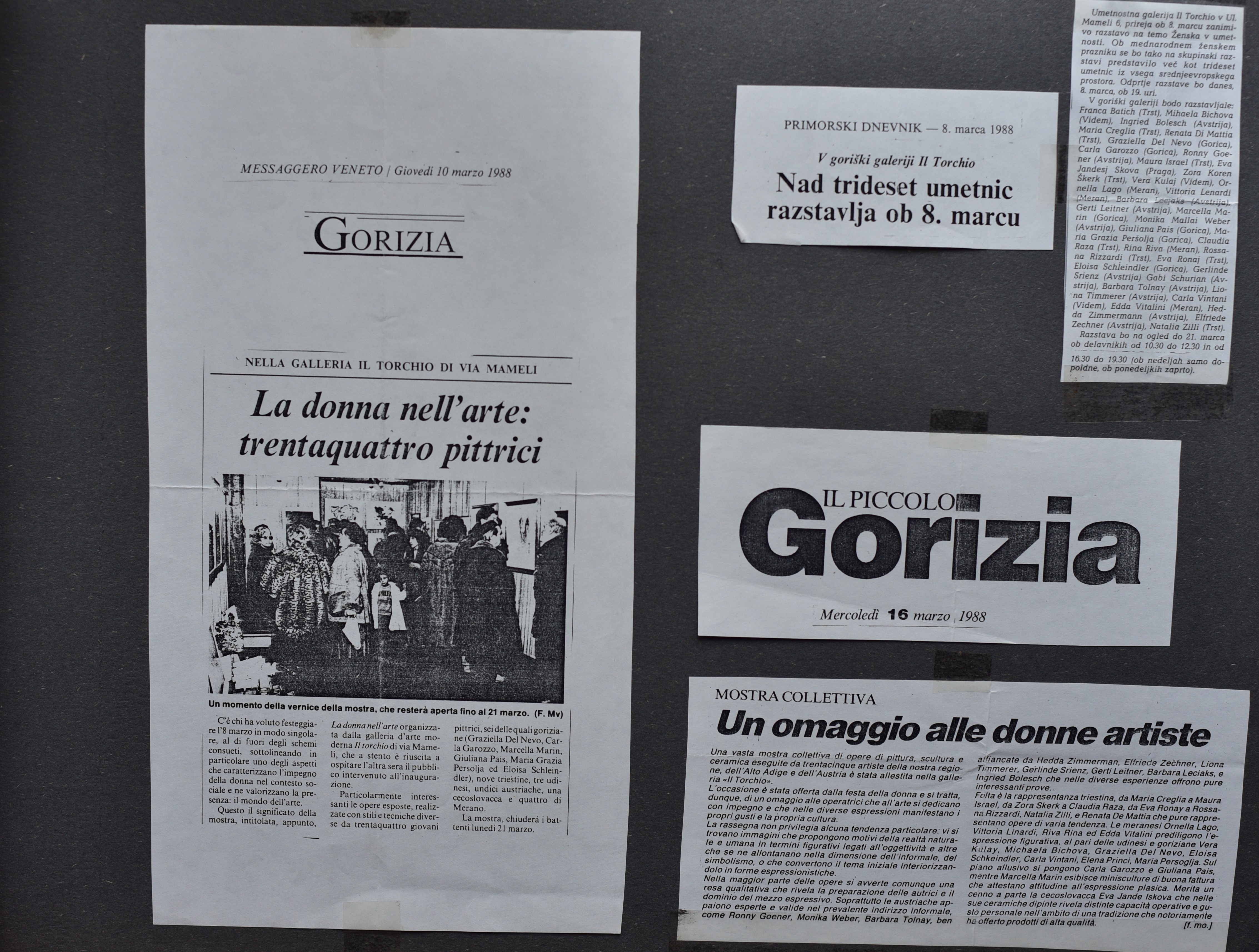 1988 Výstava La DONNA NELL ARTE v italské Gorizii - obrázek 15