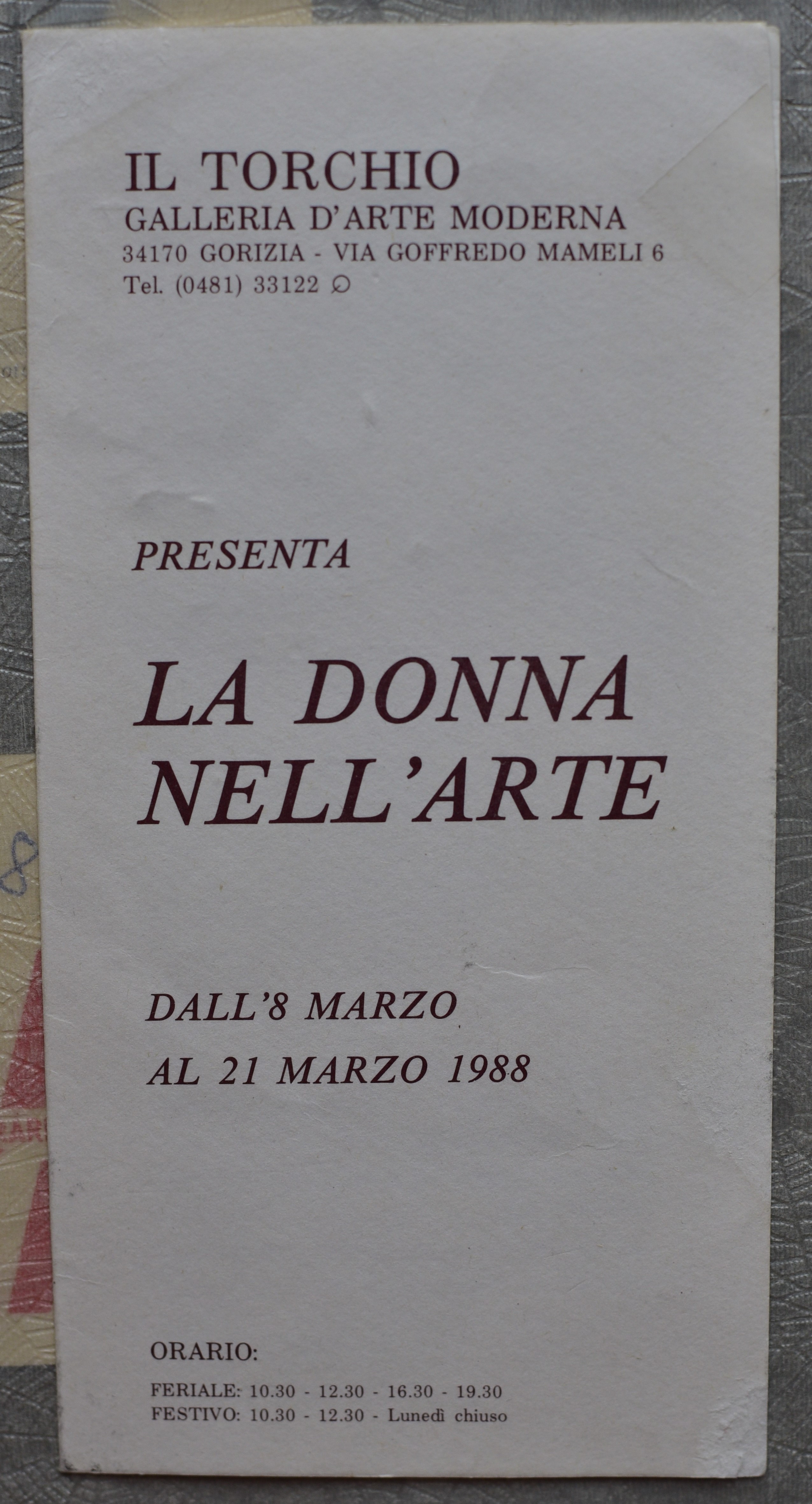 1988 Výstava La DONNA NELL ARTE v italské Gorizii - obrázek 14